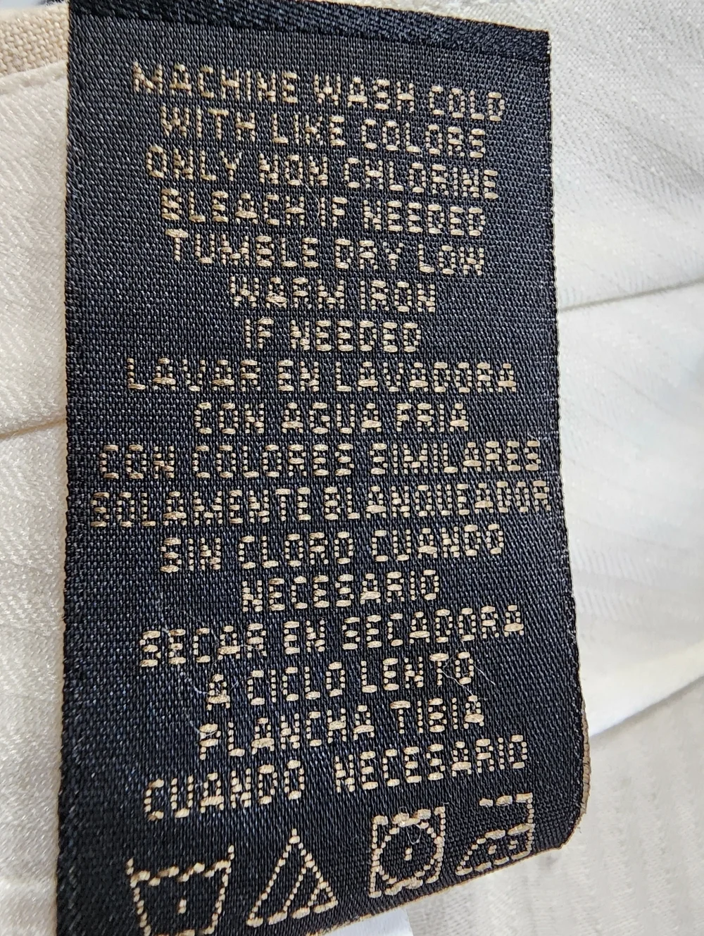 NWT A[X]IST Linen Cotton Flat Front Men's Pants 34x30 Beige Casual Dress